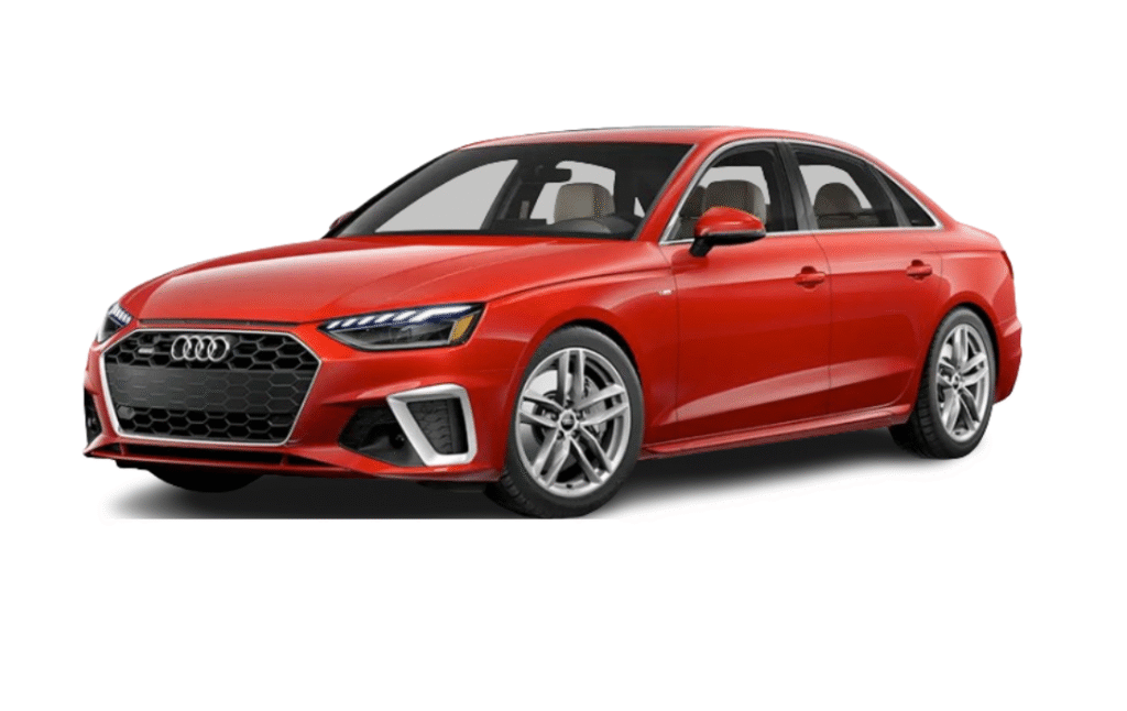 Audi A4 2024 Red redorarentacar.com