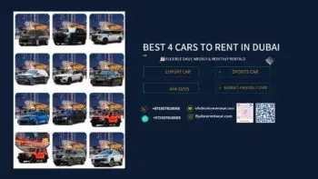 Best 4 Cars to Rent in Dubai