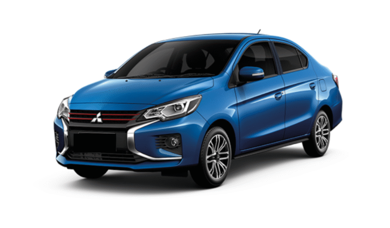 Mitsubishi Attrage BLUE RYDORARENTACAR.COM